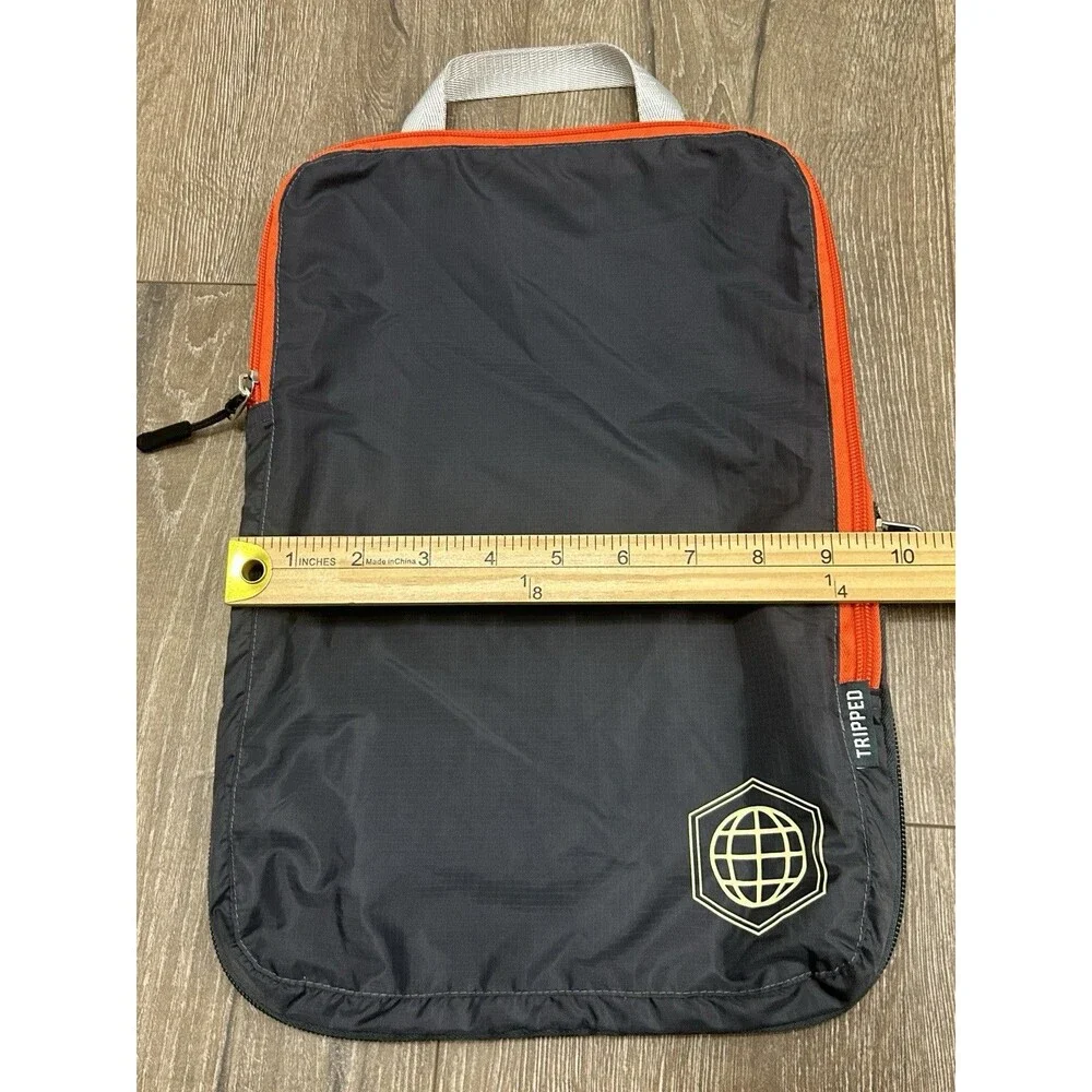 Tripped Compression Packing Cube Black ~14” X 9” (Single One)